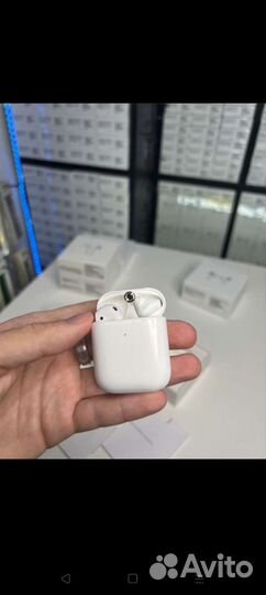 Airpods 2 новые, бонус чехол