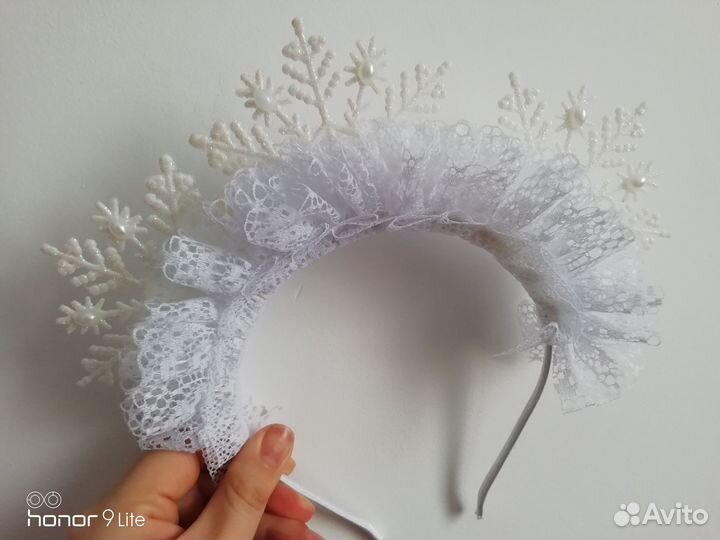 Ободок-снежинки