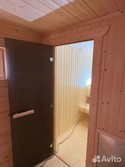 Перевозная баня из бруса 2.3 x 4 м