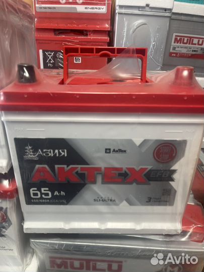 Аккумулятор aktex Asia EFB 65 Ач 550 А