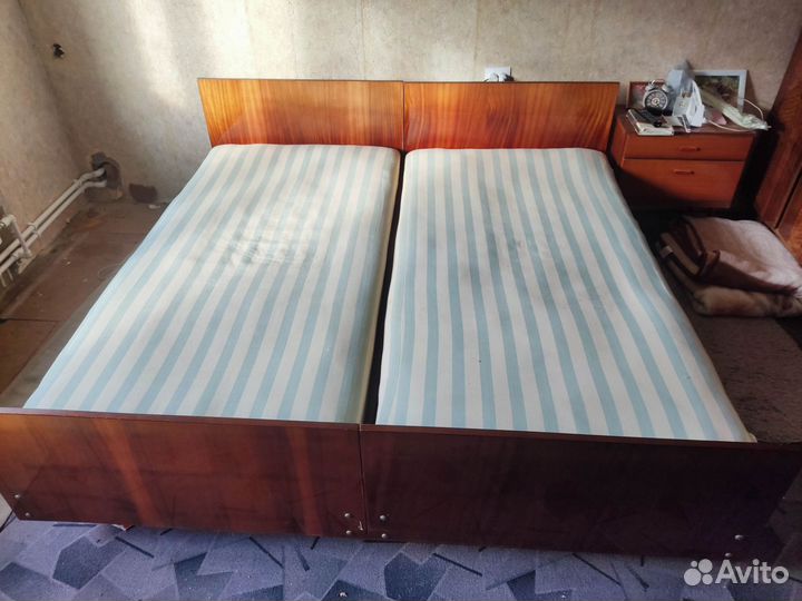 Кровать с матрасом СССР