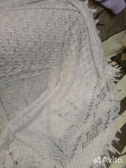 Шаль пуховая ручная работа