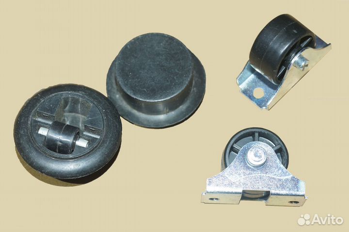 Ролик мебельный откатной и поворотный D 40 мм