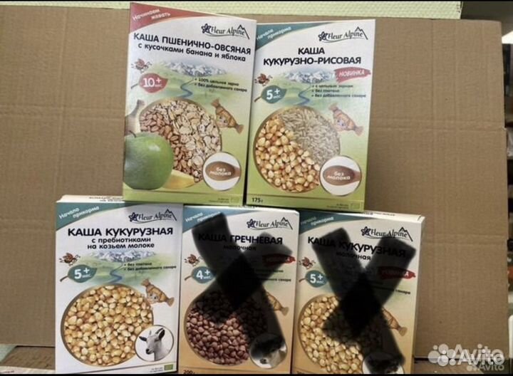 Каша Fleur Alpine молочная б/м, на козе