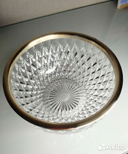 Ваза для фруктов Хрусталь Мельхиор СССР