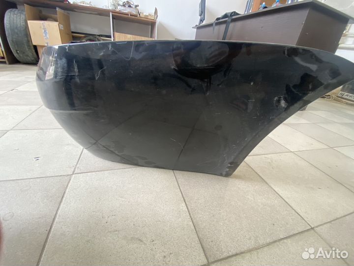 Задний бампер на приору черный цвет