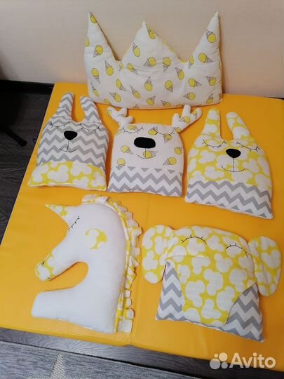 Бортики-подушки в кроватку