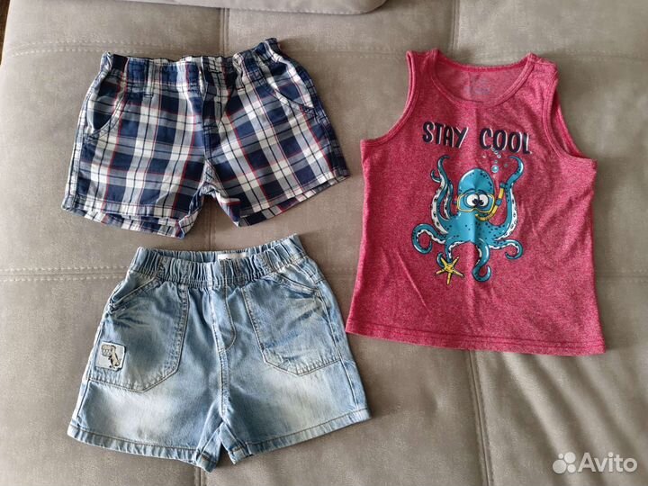 Шорты джинсовые майка детские на мальчика