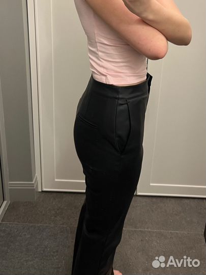 Кожаные брюки lime