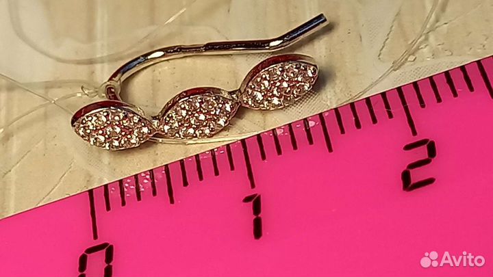 Серьги Каффы серебро 925