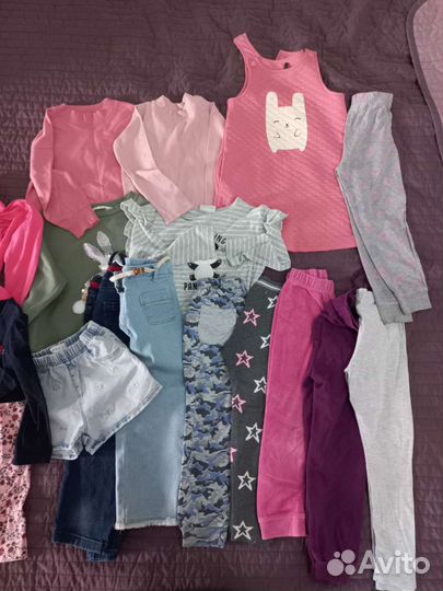 Вещи пакетом на девочку 104 110