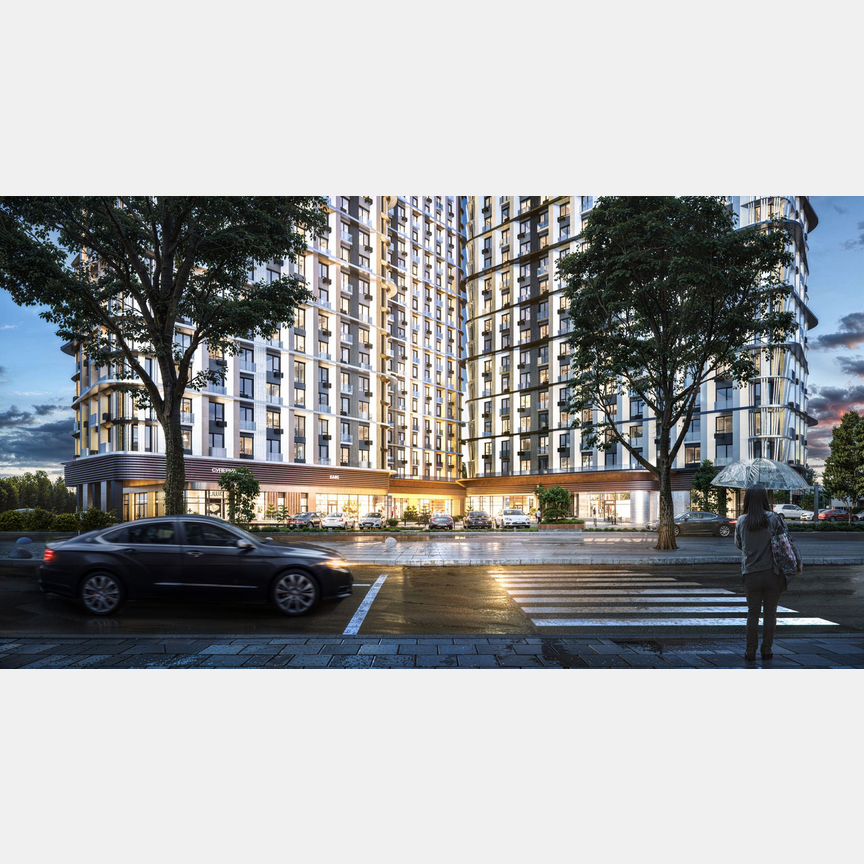 3-к. квартира, 66,9 м², 12/21 эт.