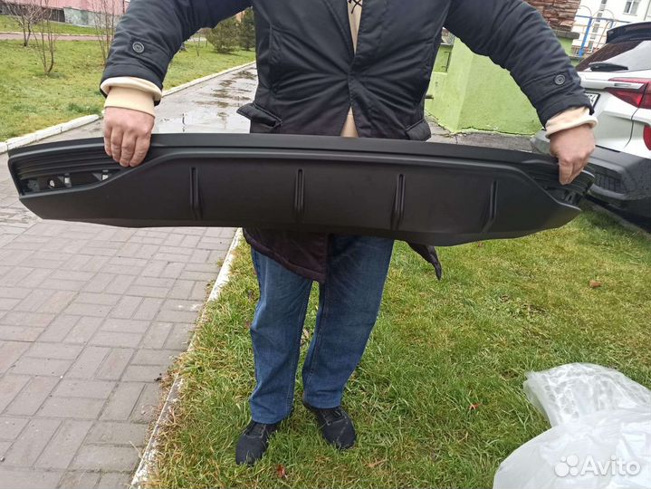 Спойлер заднего бампера hyundai solaris 2020- н.в