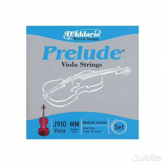 Струны для альта daddario J910MM prelude