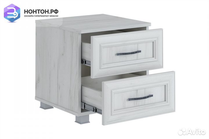 Тумба прикроватная Прованс дуб крафт белый