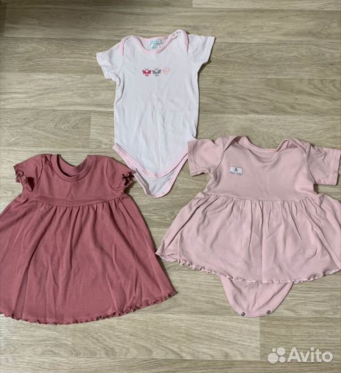 Платье боди для девочки 74 80