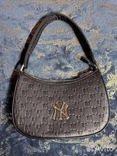 Сумка mlb monogram, черное золото