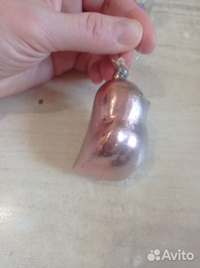 Ёлочная игрушка СССР снегирь