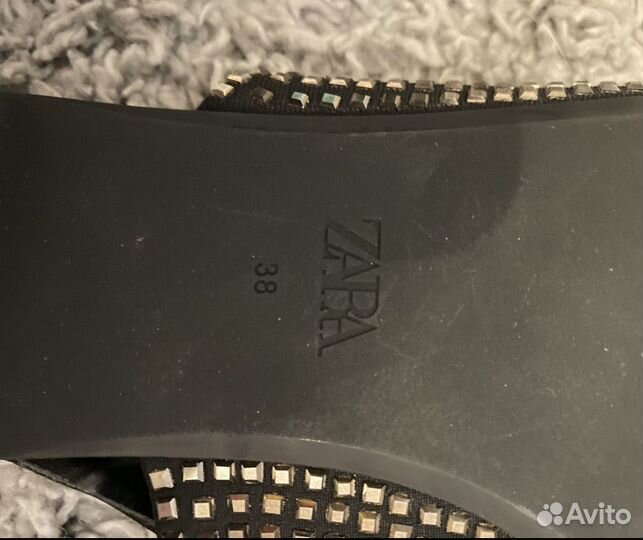 Балетки 37 38 zara туфли стразы мюли босоножки