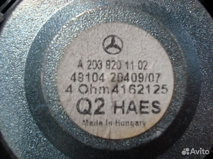 Динамик передний левый W203 M271 A2038201102