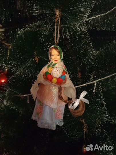 Елочные игрушки из ваты