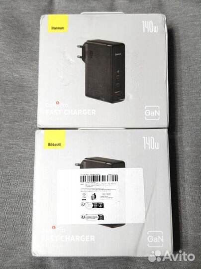 Baseus GaN 140W Wall Charger, новое, черное