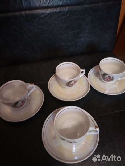 Чашка с блюдцем фарфор