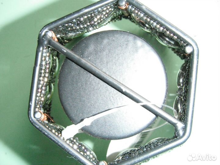 Подсвечники ажурные СССР (металл + черный бисер)