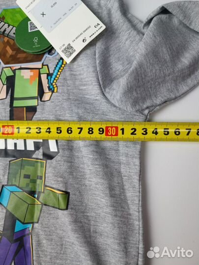 Лонгслив Minecraft для мальчиков 110/116 Голландия