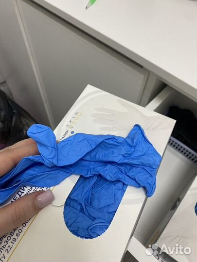 Перчатки медицинские нитриловые