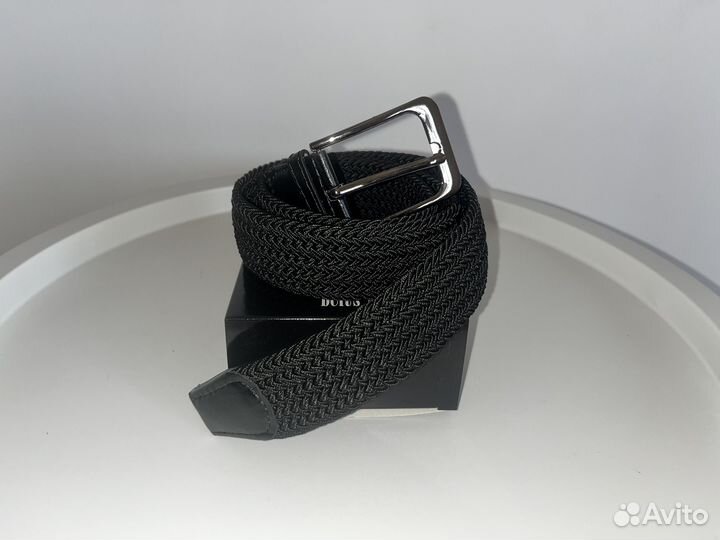 Ремень тканевый резинка унисекс черный