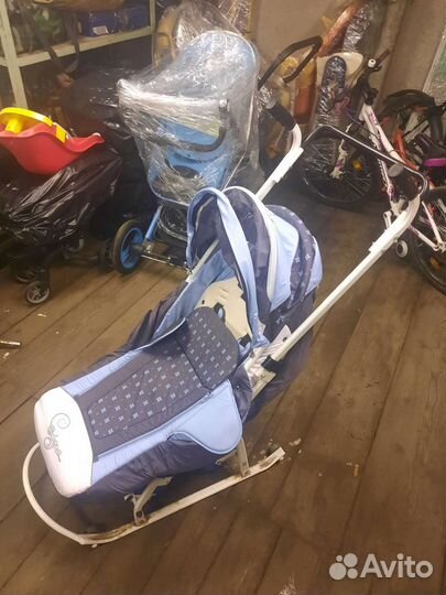 Детские санки-коляска