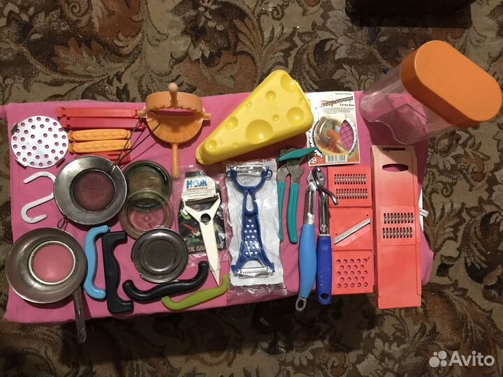 Кухонная утварь СССР, ложки, вилки, терка