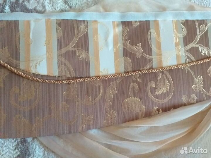 Шторы с ламбрекеном бу