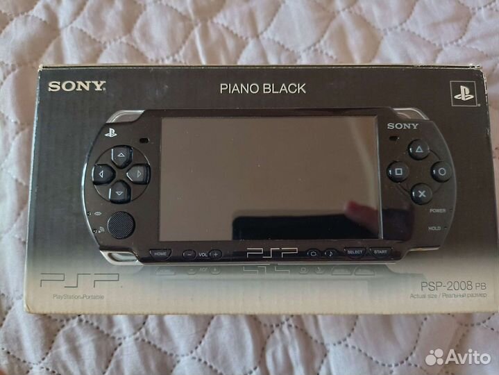 Sony PSP-2008 PB Piano Black комплект с чеком