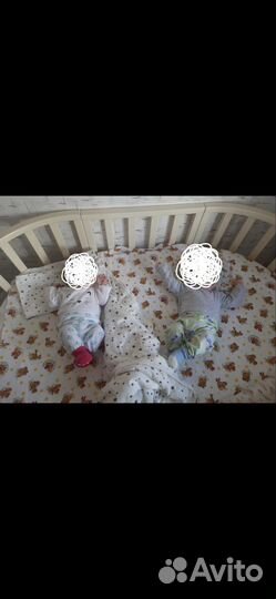 Детская кроватка круглая овальная