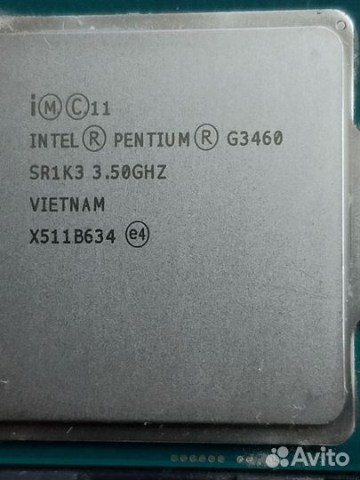 Процессор intel g3460 3.5 ghz