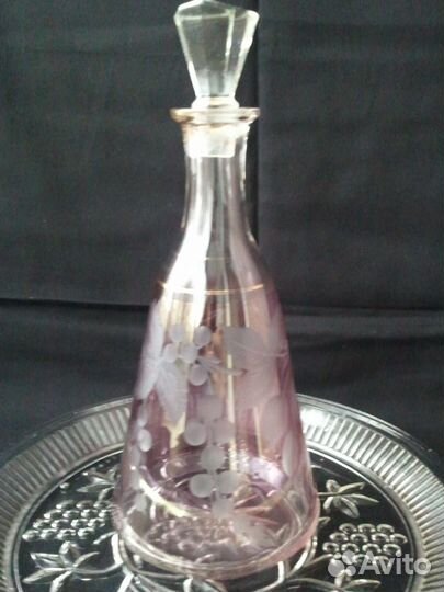 Графин со стаканчиками, винтаж