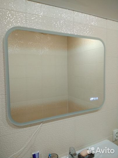 Зеркало в ванную с подсветкой и подогревом