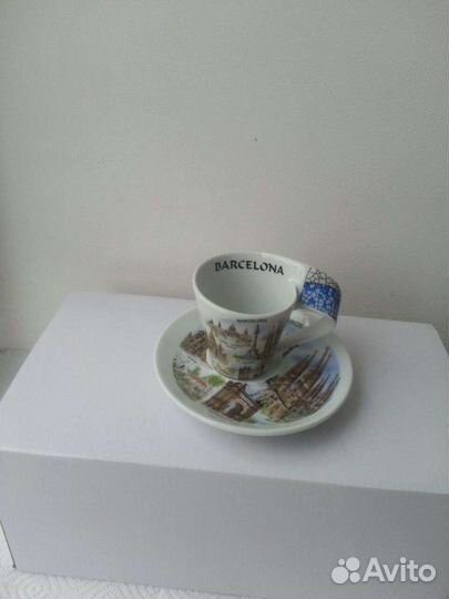 Чашка кофейная блюдце сувенир Испания