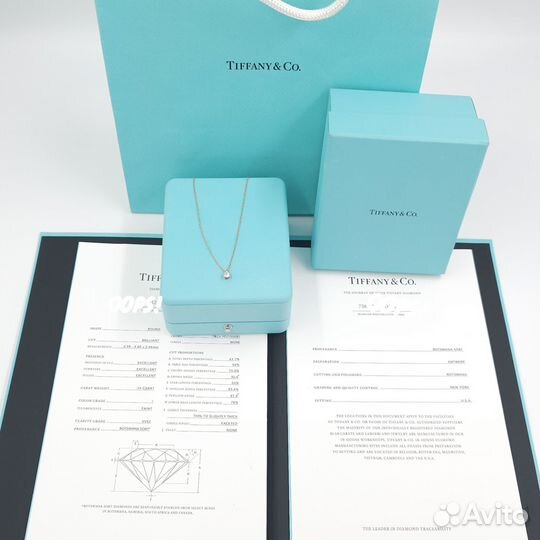 Кулон Tiffany & Co Solitaire 0.24 ct