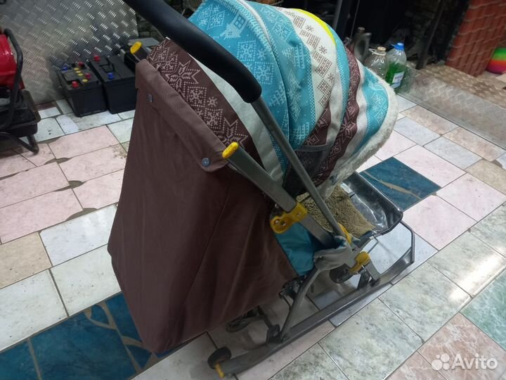 Детские санки с колесами