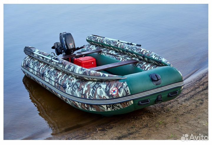Лодка mishimo family lite DF 430, в цвете камуфляж