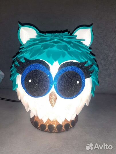 Светильник сова подарок ручной работы