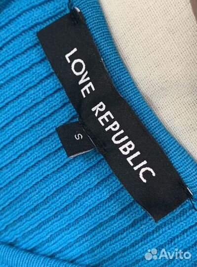 Трикотажное платье мини love republic