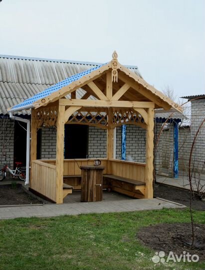 Беседка деревянная