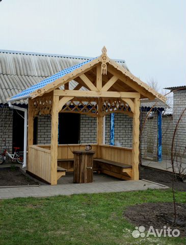 Беседка деревянная