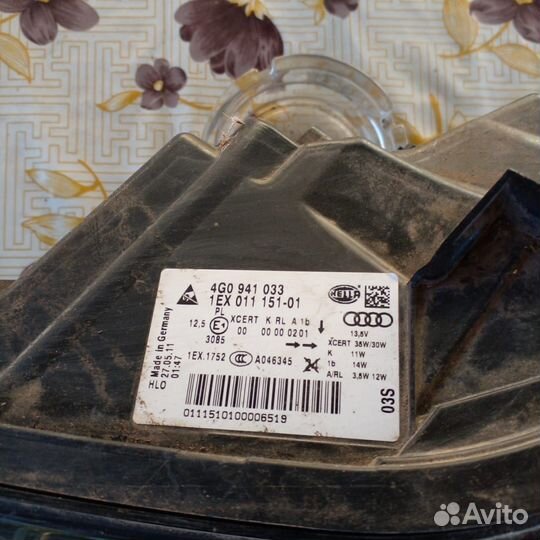 Фара Audi A6 Передняя Левая