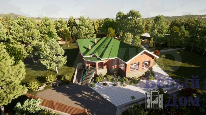 Коттедж 427,8 м² на участке 20 сот.