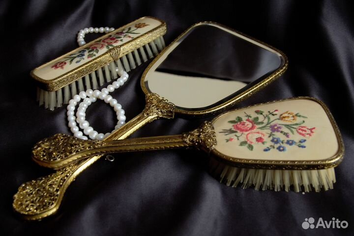 Винтажный набор для туалетного столика Англия